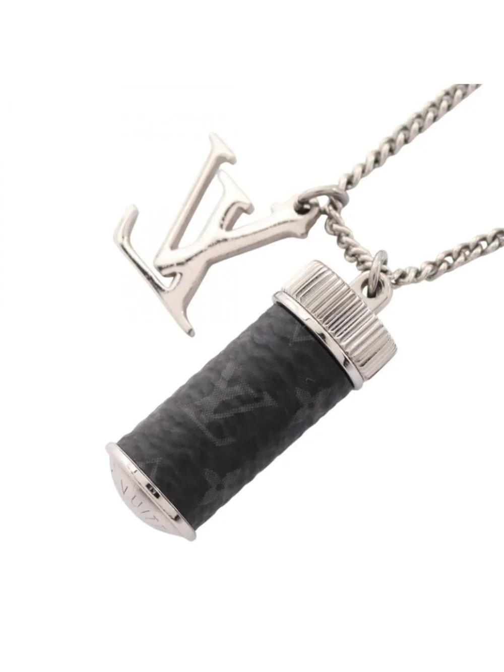 Louis Vuitton Necklace Collier Charm Monogram Eclipse